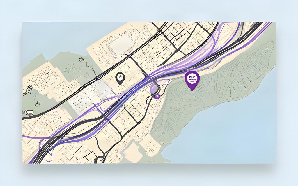 Illustrative locator map marking Jarrett White Road in Honolulu and the diner location, with the address shown for route planning